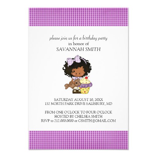 Birthday Party Invitations for a Girl