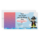 Birthday party invitations (pirate) photo cards