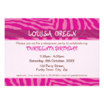 BIRTHDAY PARTY INVITES :: animal print 3L