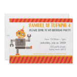 BIRTHDAY PARTY INVITES :: robot dancing 3L