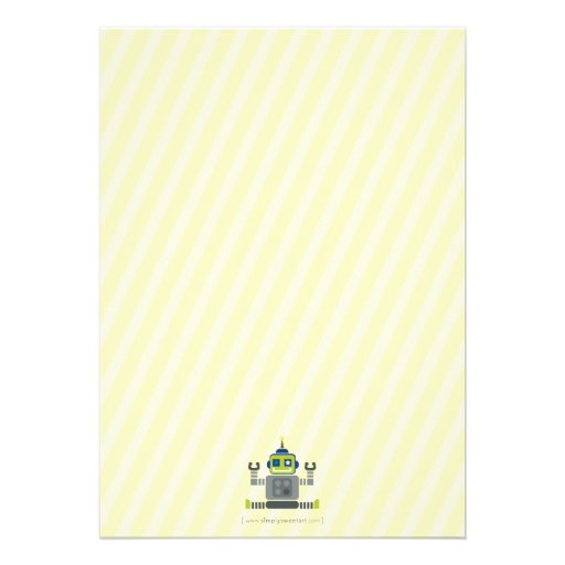 BIRTHDAY PARTY INVITES :: robotsx3 1P