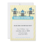 BIRTHDAY PARTY INVITES :: robotsx3 6P
