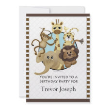 Birthday Party Invitiation Safari Style invitation
