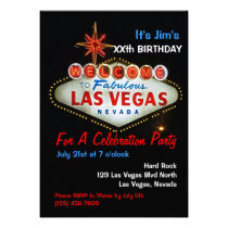 Birthday Party Las Vegas Party Invitations invitations