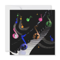 Birthday Party Music Customizable Invitation