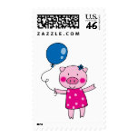 birthday party pig stamps