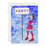Birthday party sign board invitation