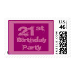 Birthday party stamps