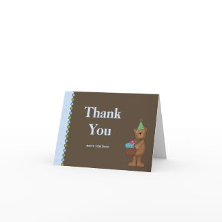 Birthday Party Thank You Card card