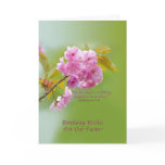 Birthday, Pastor, Cherry Blossoms, Religious Cards