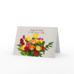 Birthday, Pastor’s Wife, Rose Bouquet Card