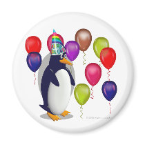 Birthday Penguin Magnet