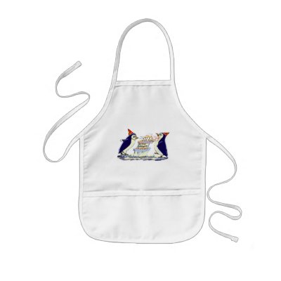 BiRtHdAy PeNgUiNs Aprons by raycasso