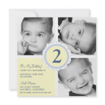 Birthday Photo Squares invitations