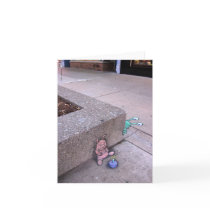 birthday pig surprise greeting card