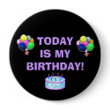Birthday Pin buttons by susiesblee Birthday Pin buttons