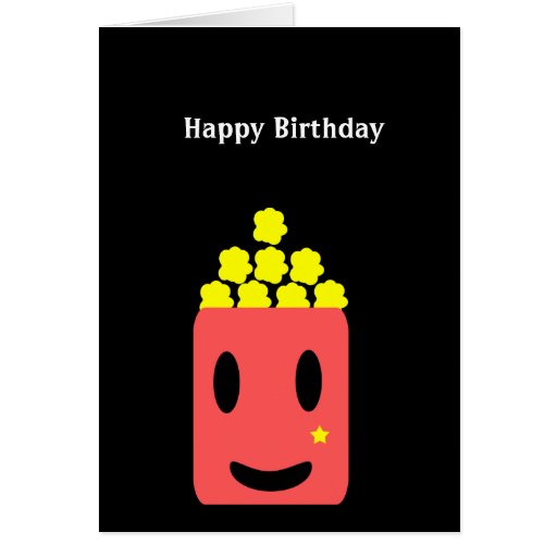 Birthday Popcorn Card | Zazzle