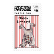 Birthday Postage Hoppy Birthday Custom Stamps by zooogle Birthday Postage Hoppy Birthday Custom Stamps