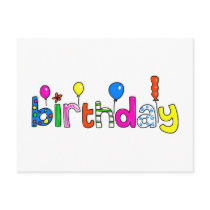birthday postcards