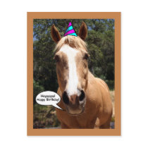 Birthday Postcard - Bess the Horse by AnnRan Birthday Postcard - Bess the Horse