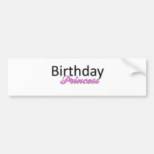 Birthday Princess Bumper Stickers