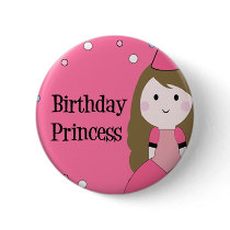 Birthday Princess buttons