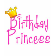 Birthday Princess with Gold Crown shirt