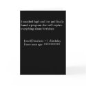 Birthday Program cards
