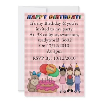 Birthday Puppy invitation