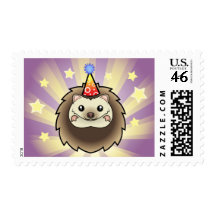 Birthday Pygmy Hedgehog Stamp