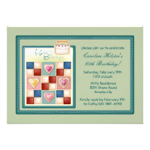 Birthday Quilt Invitation