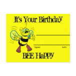 Birthday Recognition Award Post Card