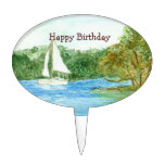 Birthday Sailboat Cake Pick cake picks