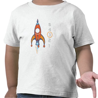 Birthday Shirt - Rocket Shirt by OrangeOstrichDesigns