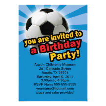 Birthday Soccer Invitation