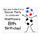 Birthday Soccer Party Invitation