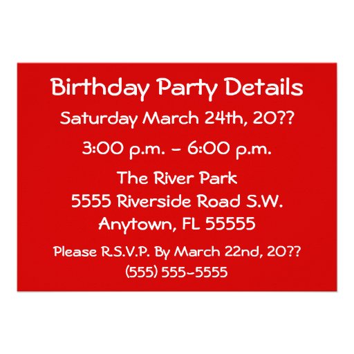 Birthday Soccer Party Invitation