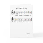 BIRTHDAY SONG GREETING CARD
