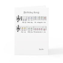 BIRTHDAY SONG GREETING CARD