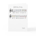 BIRTHDAY SONG cards