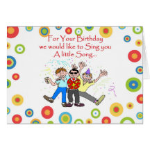 Birthday Song Cards