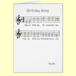 BIRTHDAY SONG cards