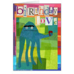 Birthday Squid with message Card