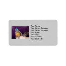 Birthday Squirrel Photo Labels