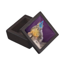 Birthday Squirrel Photo Premium Trinket Box