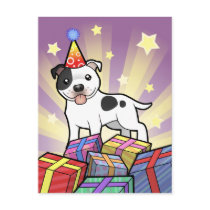 Birthday Staffordshire Bull Terrier Post Card