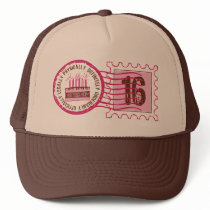 Birthday Stamp 16 Hat by pinkinkart Birthday Stamp 16 Hat