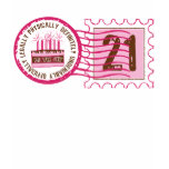 Birthday Stamp 21 T-shirt