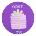 Birthday Sticker - Blue - Purple sticker