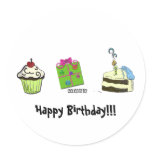 Birthday stickers